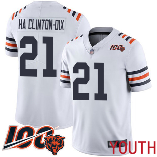 Chicago Bears Limited White Youth Ha Ha Clinton-Dix Jersey NFL Football 21 100th Season